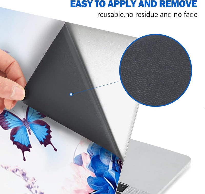 AIMSA Laptop Skin Sticker Decal, 12 13 13.3 14 15 15.4 15.6 inch Laptop Art Decal Protector Notebook Netbook PC 15.6" Universal Vinyl Cover, Butterfly Flower - Image 5
